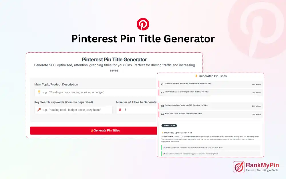 Pinterest Pin Title Generator