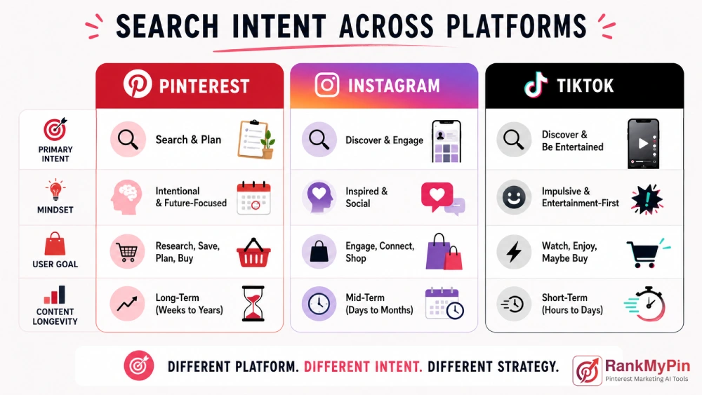 Comparison of search intent